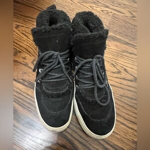 Mark Fisher Sana suede shearling sneaker boot